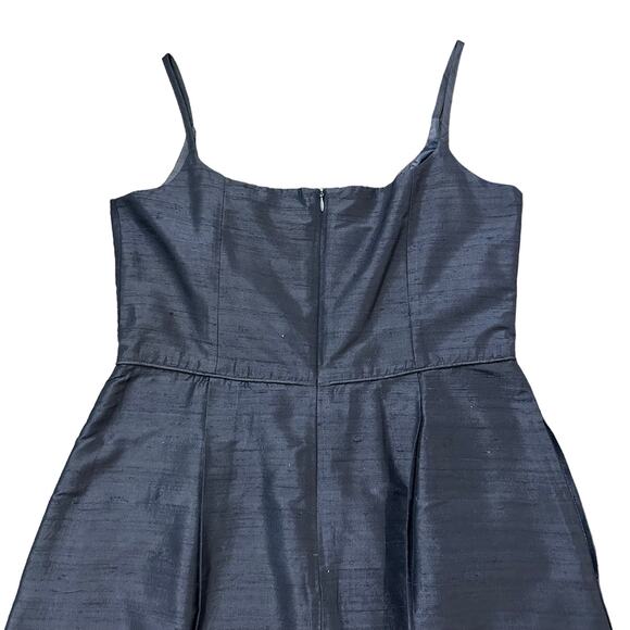 Molly B Womens Navy blue silk dupioni dress Size 8 - Picture 5 of 5